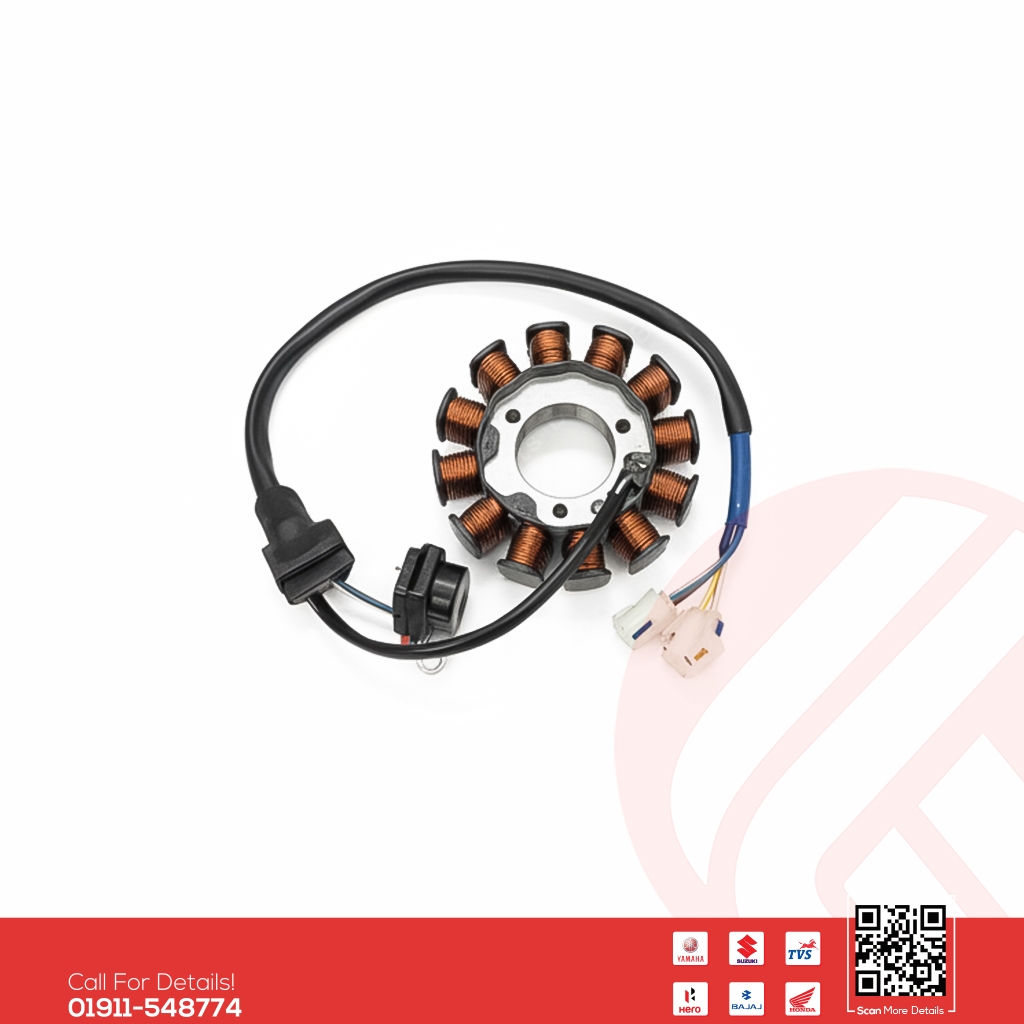 Stator Assy (Armchair Coil) for Suzuki Gixxer & Gixxer SF (New Model) bike.