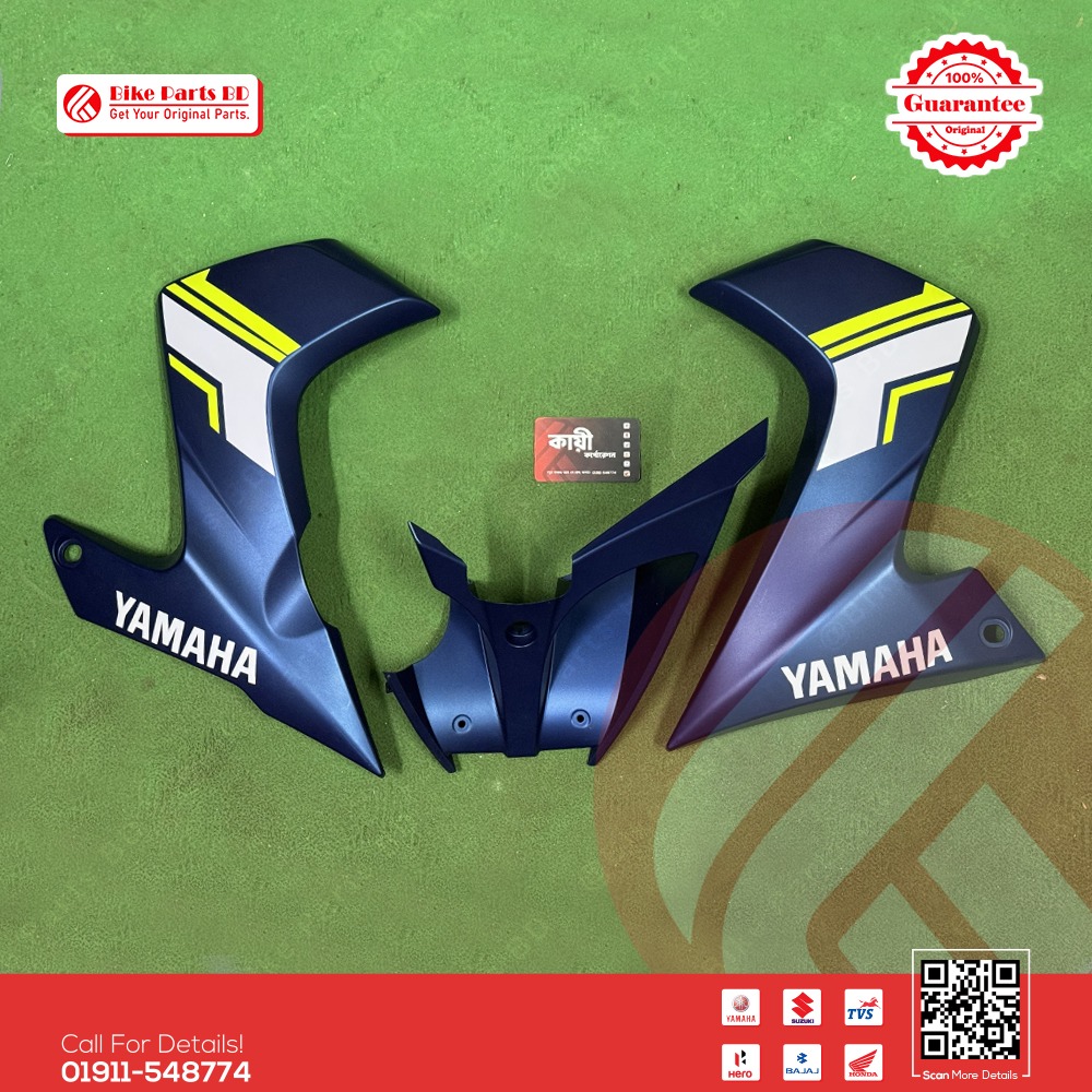 Engine Guard for Yamaha FZS V2 Armada Blue New Model bike.
