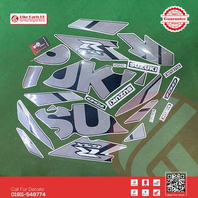 Full Set Sticker for Suzuki GSX-R 150 (Grey & Black Color) bike._img_0