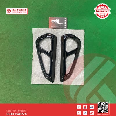 Grill Air Intake/Tanky Nikil (Glossy Black) for Yamaha FZS V3, FZS V3 Deluxe & FZS V4 Bike._img_0