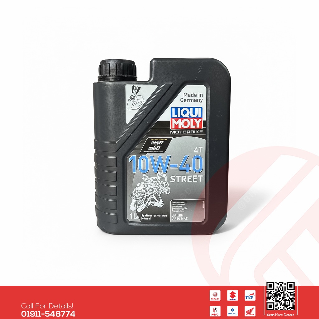 Liqui Moly 10w40 10W-40 Street 1L Engine Oil for all bike.