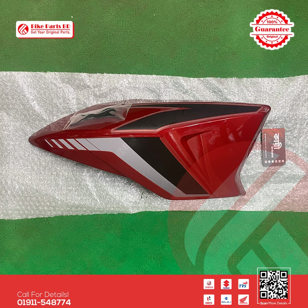 Tanky Kan (Glossy Red Color-1 Pair) for TVS RTR 2V 160cc bike.